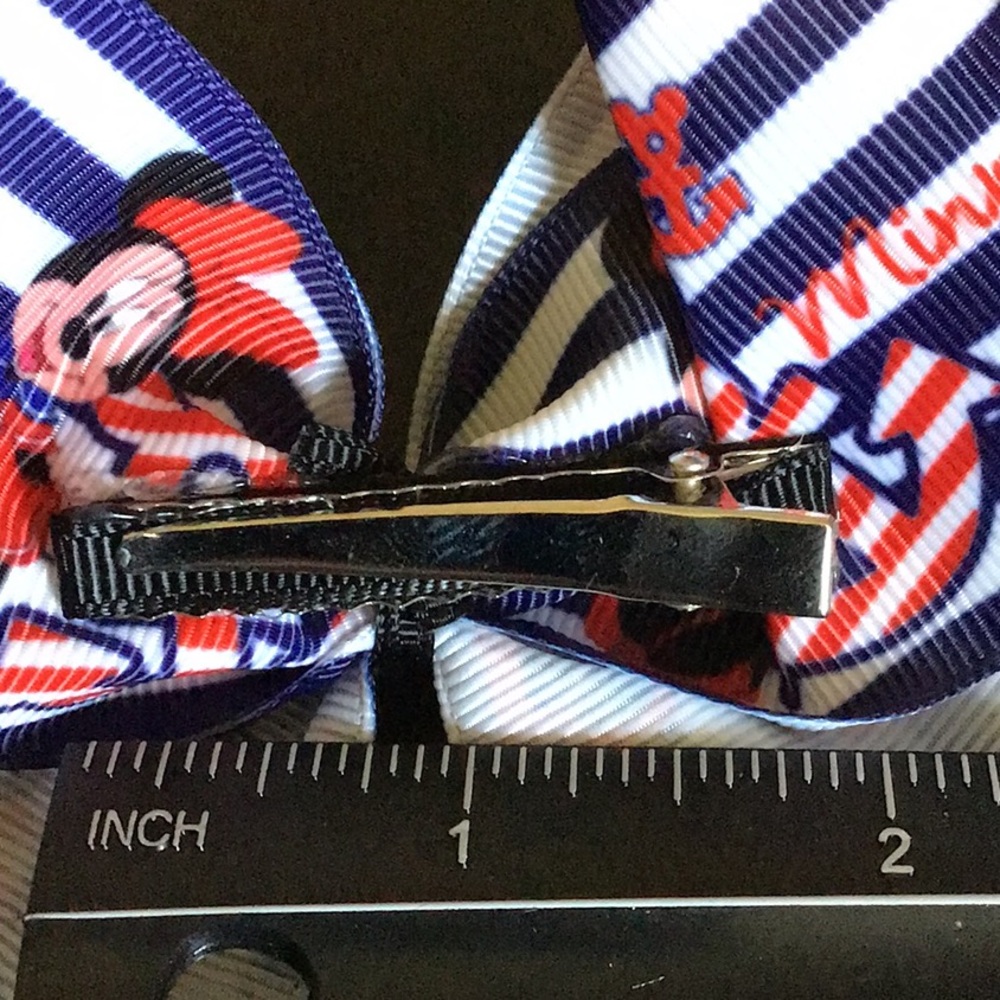 Handmade Minnie Mouse Cruise Ship Hair Bow - Picture 6 of 9